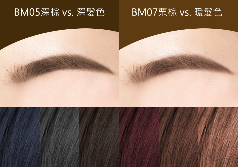 完美持色雙用眉筆
